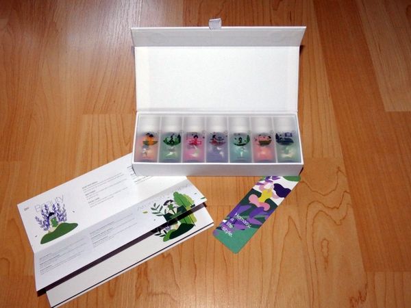 Homasy Seven+ Aromatherapie Duftöl Set Lieferumfang