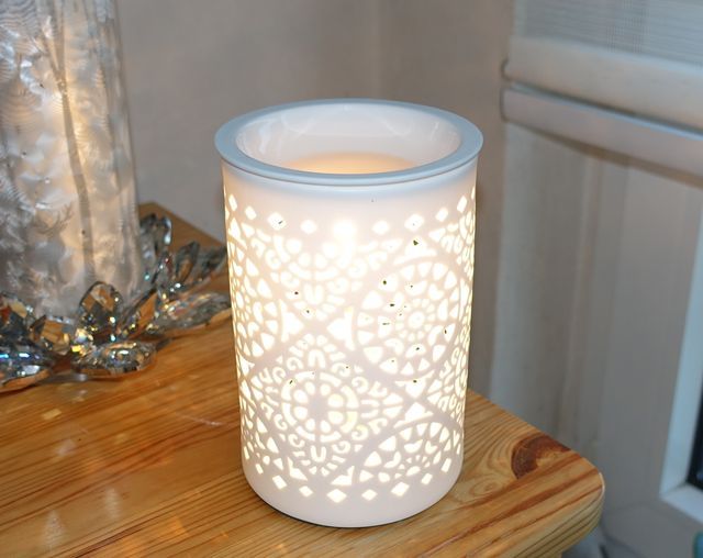 Levandeo Elektrische Duftlampe aus Porzellan