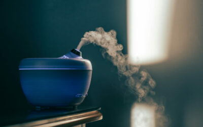 Aroma Diffuser blau eingeschaltet