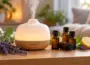 Aroma Diffuser mit verschiedenen Duftölen und ätherischen Ölen