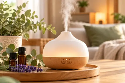 Aroma Diffuser mit feinem Nebel und ätherischen Ölen